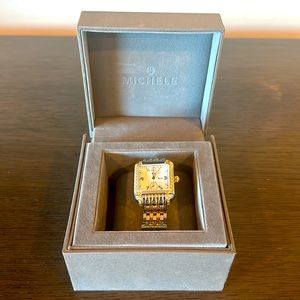 MICHELE Milou Diamond Two Dual Tone Stainless Steel Watch MW15A01D1025